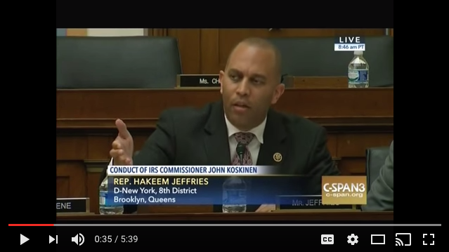  VIDEO: Rep. Hakeem Jeffries exposes Republican hypocrisy in connection with the IRS